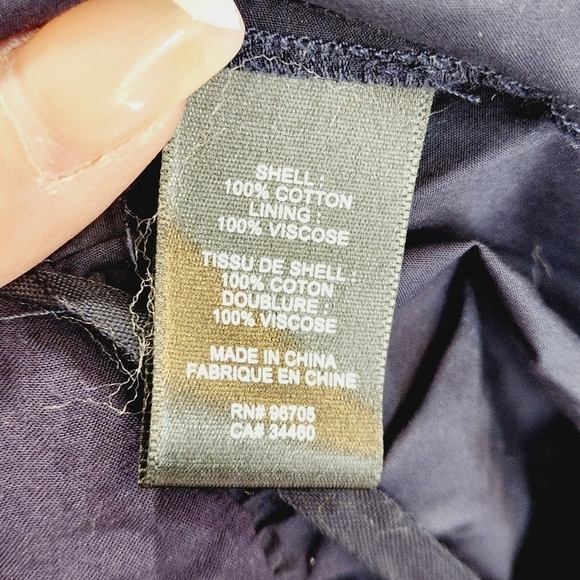 Rebecca Taylor Cotton Poplin Wrap Sleeveless Mini Dress in Navy Size 2 - Picture 12 of 13